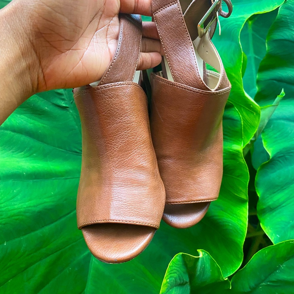 Brown Peep Toe